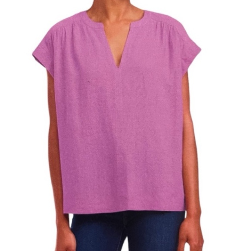 Splendid Lavender Linen Blend Top NWT Size Medium
